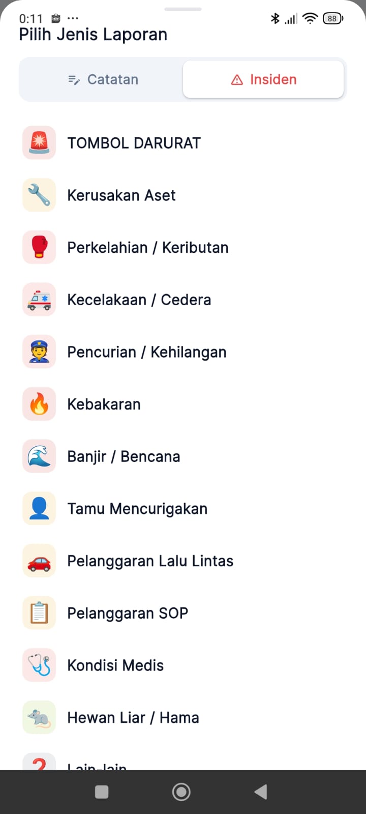 Lapor Insiden